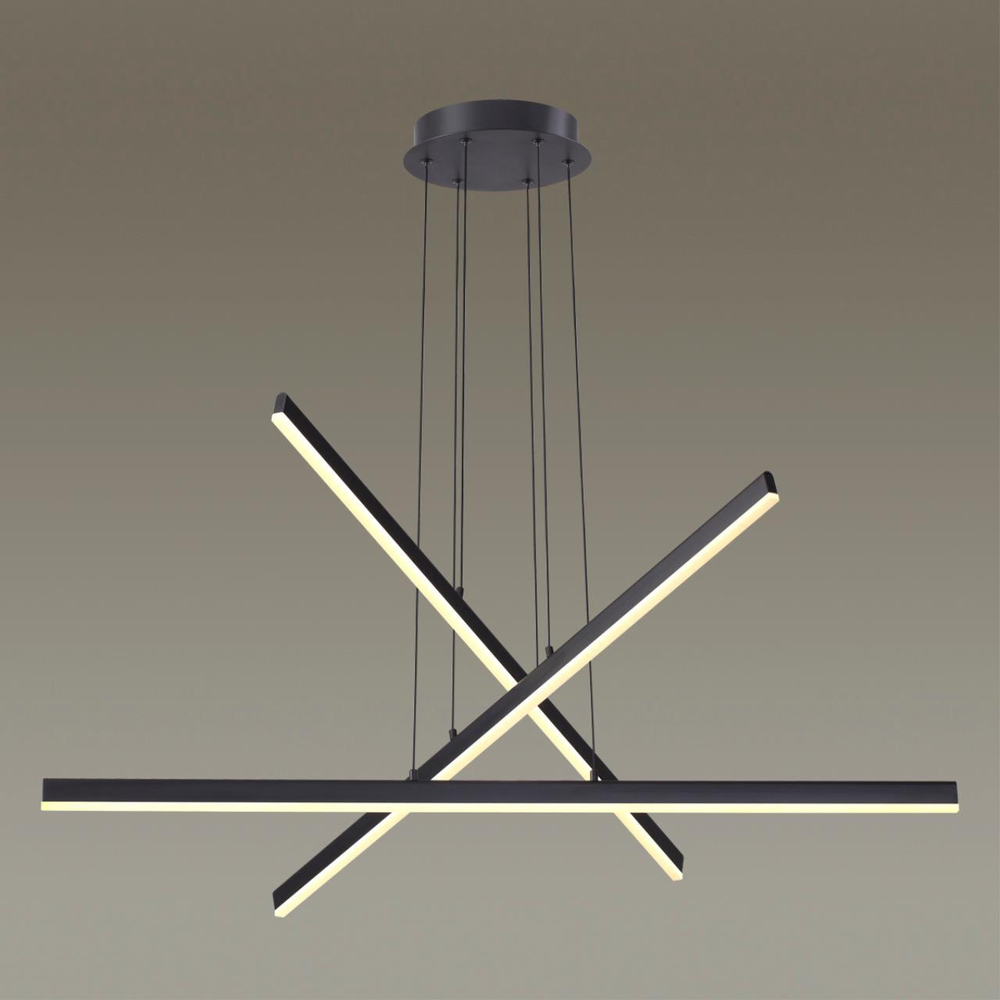 3890/48L L-VISION ODL20 329 черный/металл Подвесной светильник LED 4000K 48W 220V RUDY