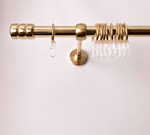 Карниз кованый для штор "Ост Цилиндр-II" d20 мм однорядный, цвет латунь