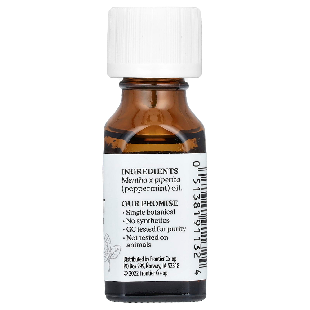 Aura Cacia, Pure Essential Oil, Peppermint, .5 fl oz (15 ml)