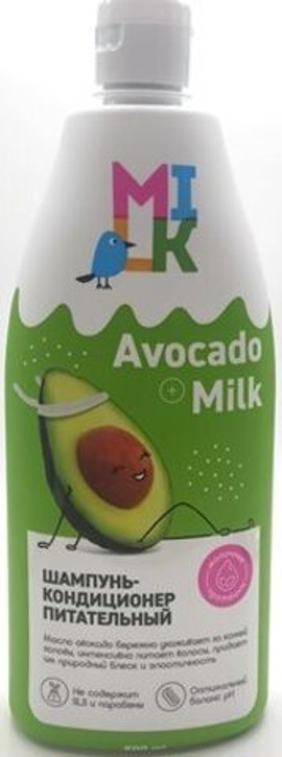 MILK шампунь-кондиционер для волос питательный 800мл.