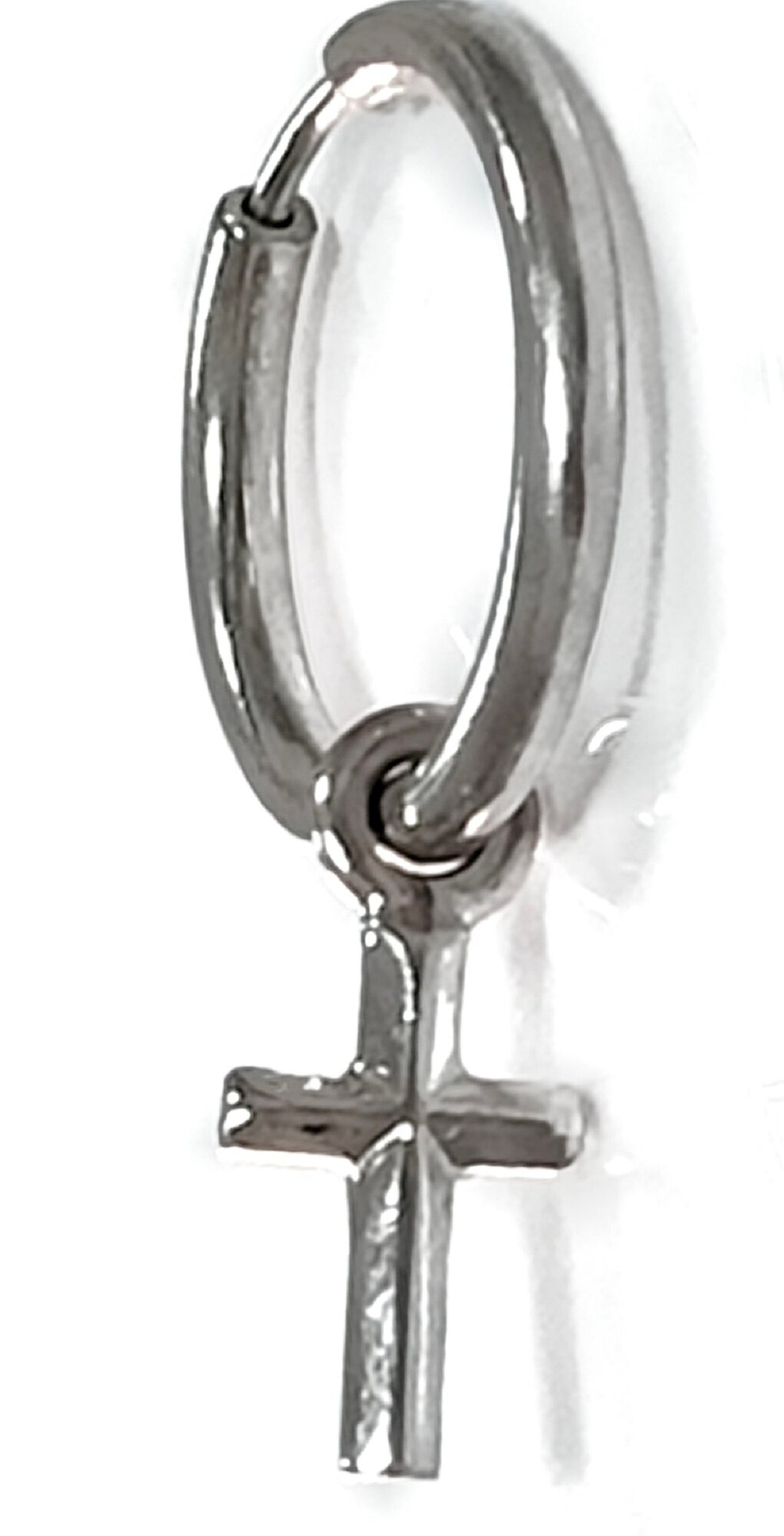 Серьга одиночная из серебра