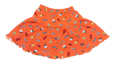 Юбка 217/137 оранжевая, кино, очки
