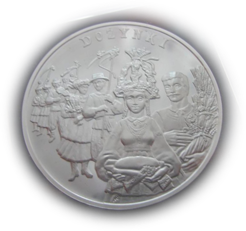 Польша 20 злотых 2004 Праздник урожая Дожинки СЕРЕБРО