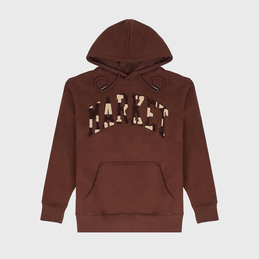 Худи Market Chess Club Applique Brown