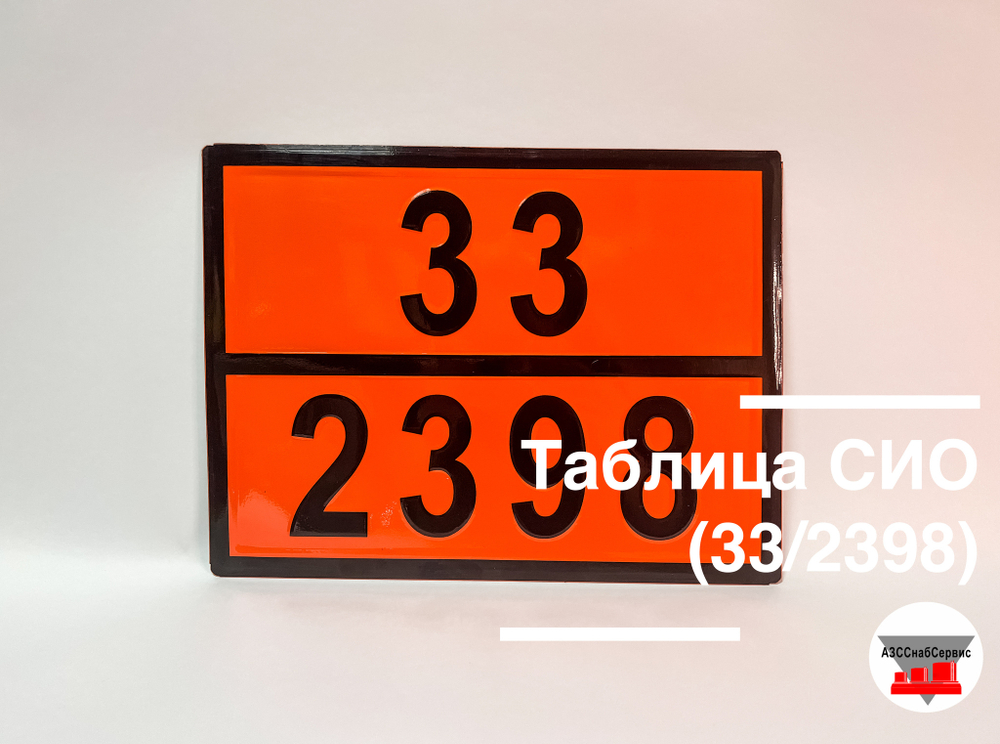 Таблица Опасный груз 33/2398 (эфир метил-трет-бутиловый)