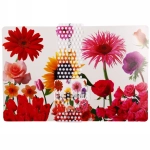 Салфетка на стол 43*28см в наборе 6+6шт «Цветы»