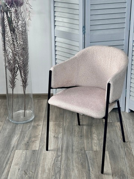 Стул М-City DISAUR Дилл, Lana 13 Бежевый, ткань, Черный каркас