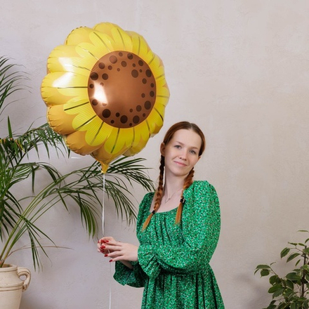 Фольгированный шар-фигура «Подсолнух», 53 см