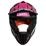 Шлем SMK ALLTERRA MAVERIX, цвет розовый/голубой/желтый (M)