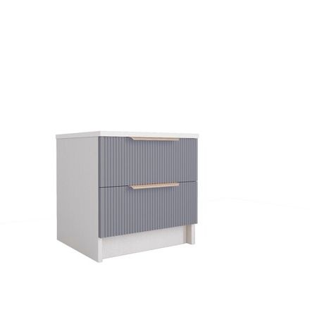 Тумба Лавис ТД 400.1 (Белый/Серый эмалит)