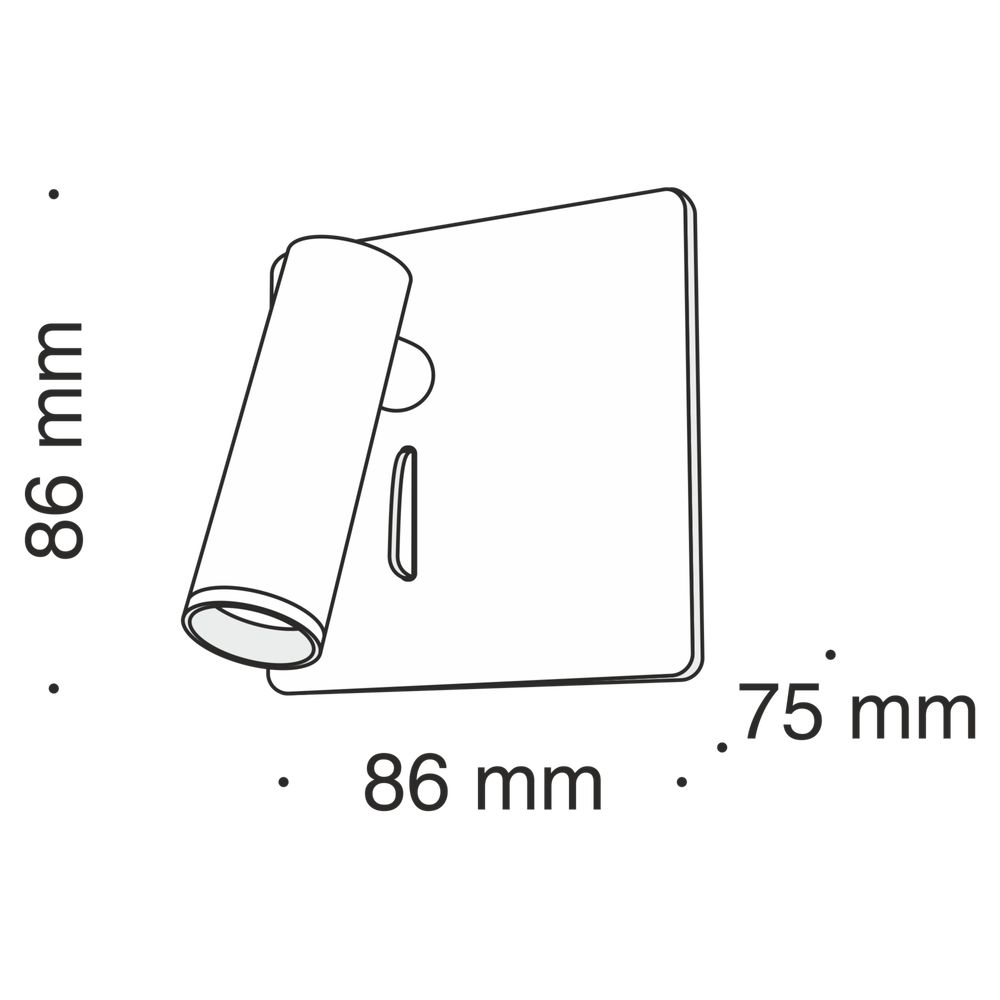 Настенный светильник (бра) Technical C040WL-L3B3K