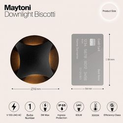 Встраиваемый в дорогу светильник Maytoni Biscotti O036-L3B3K