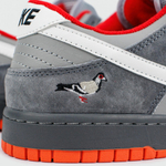 кроссовки Nike Dunk Low Grey / White / Red Ftwr.