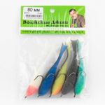 Поролоновая рыбка "Волжские джиги" 80мм (5шт/уп)