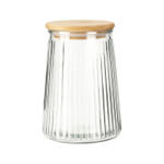 Банка для хранения ребристая с крышкой 1000 мл