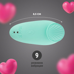 Мятная вибровкладка в трусики с фиксацией магнитом (Цвет: мятный)