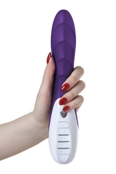 Фиолетовый вибратор Mystim Sassy Simon - 27 см. (Цвет: фиолетовый)