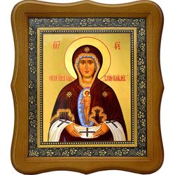 Албазинская (Слово Плоть Бысть). Икона Божьей Матери на холсте.