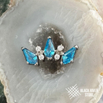 5K Rhombic Aqua & Crystal