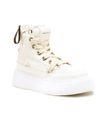 Кожаные кроссовки matilda canvas high 23 INUIKII - кремовый(30103-024)