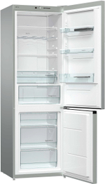 Отдельностоящий двухкамерный холодильник Gorenje NRK6191GHX4