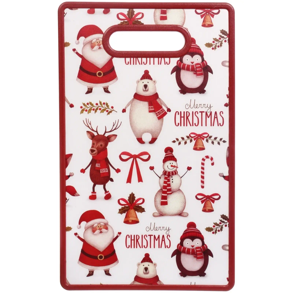 Доска разделочная пластиковая 37*23см «Новогодняя»