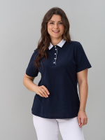 Блузка БЛк-143/пике-тсиний