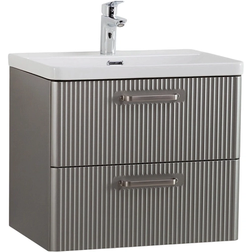 Тумба с раковиной BelBagno 60 DUE-600-2C-SO-SAT-P+BB-8076-3-60 сатин