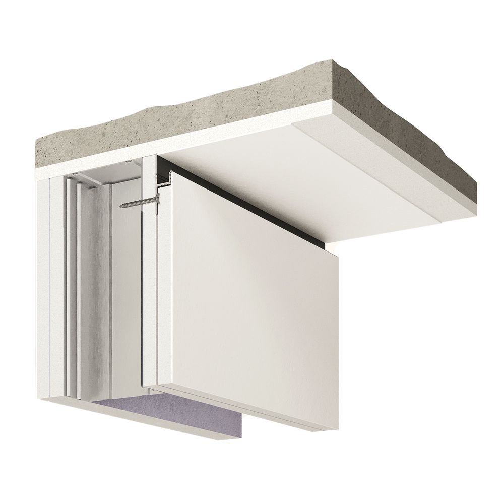 Теневой профиль универсальный под покраску, 2000x45x14,5 мм