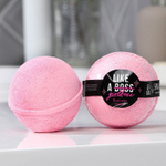 Бомбочка для ванны с наклейкой Like a girlBOSS с ароматом дыня - 130 гр.