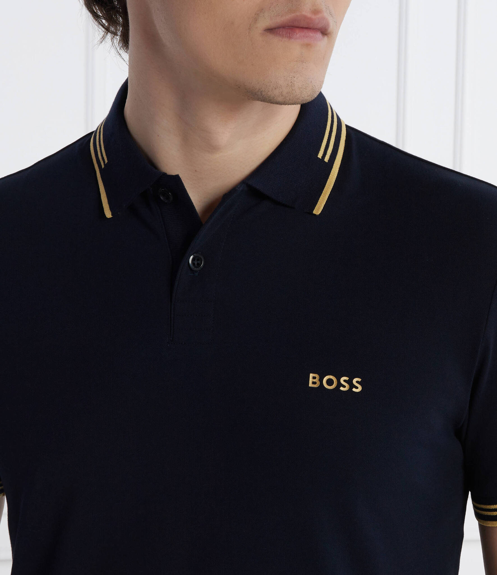 Поло Paul BOSS GREEN - темно-синий(50506193)