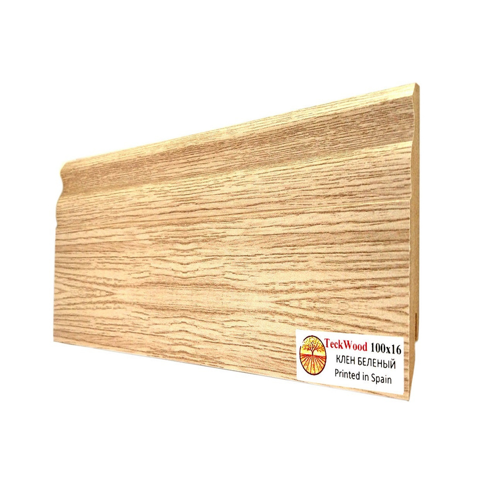 Плинтус Teckwood Клен беленый (White Maple)100х16