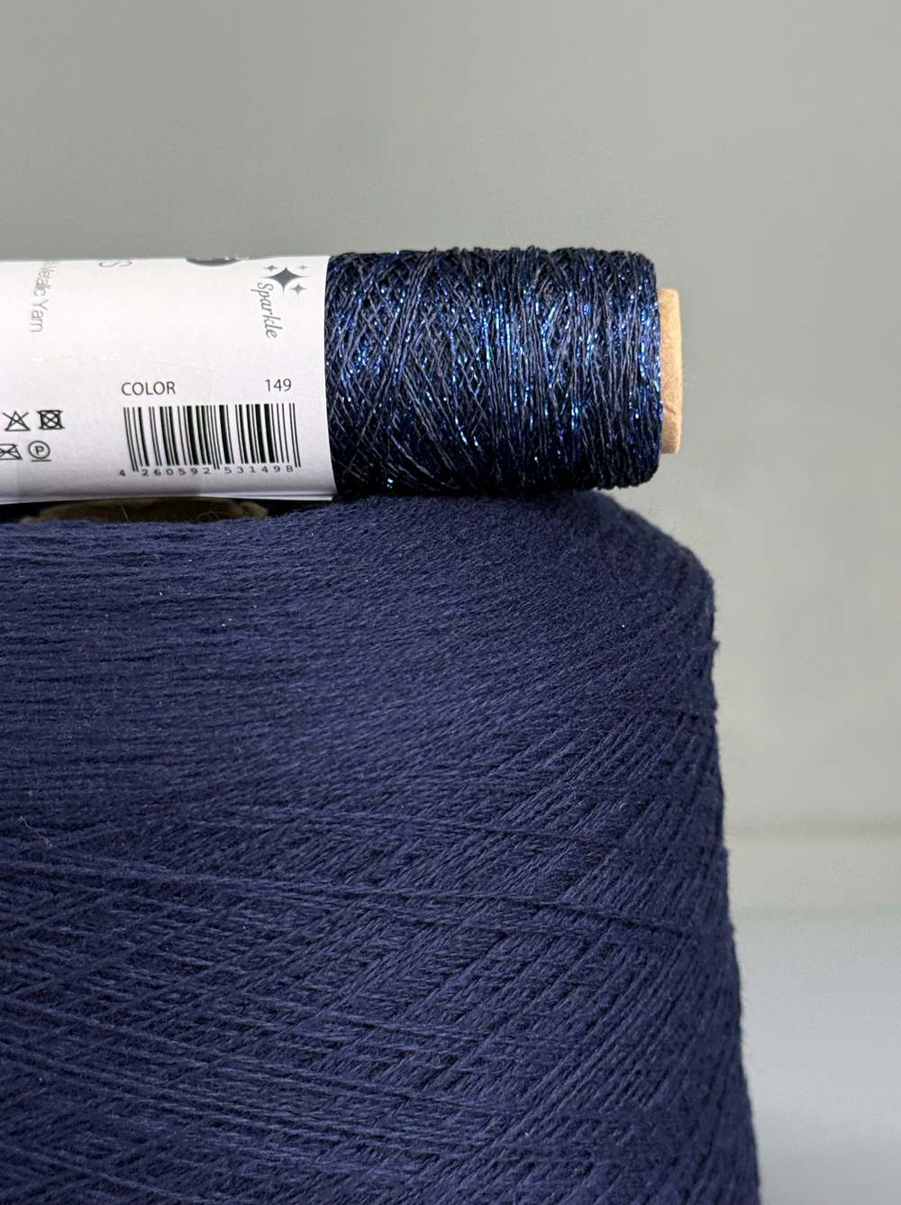 Пряжа Mongolia Cashmere 26/2 (100% кашемир) 1300 м/100 гр, глубокий синий