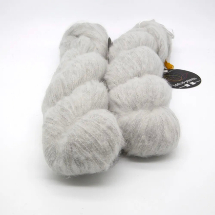 brushed cashmere yarn светло-серый 02