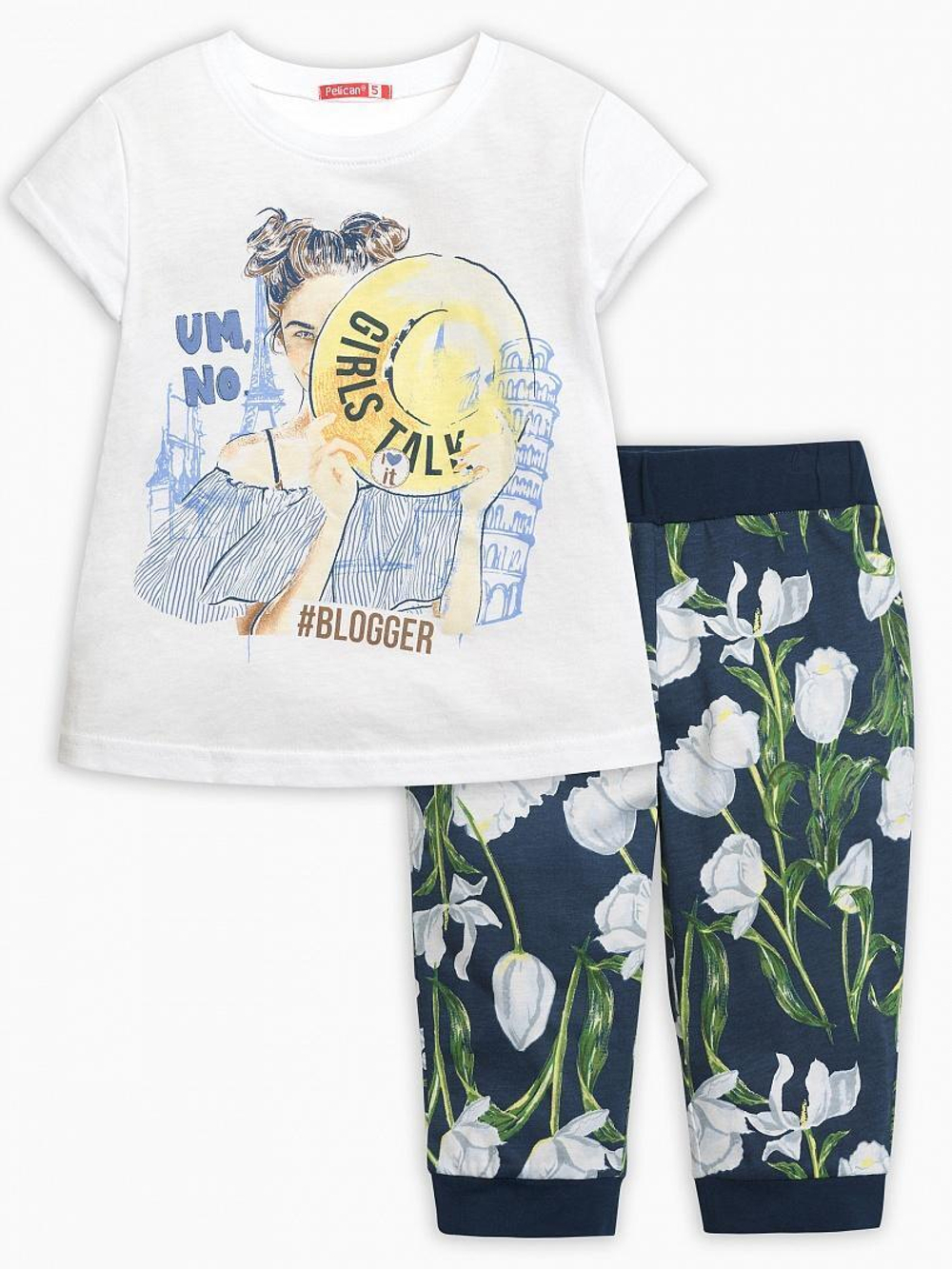 Комплект для девочек (98, Белый) GFATB3111