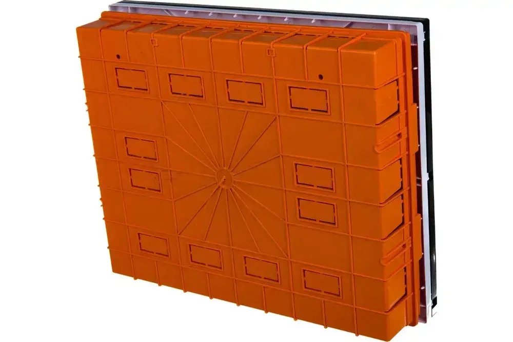 Бокс для автоматических выключателей встраиваемый 36-мест. / щит распределительный оранжевый/черный