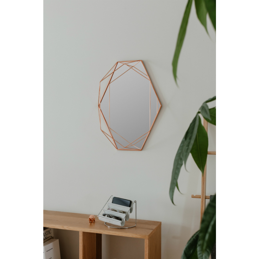 Зеркало prisma, 43х9х57 см, медь