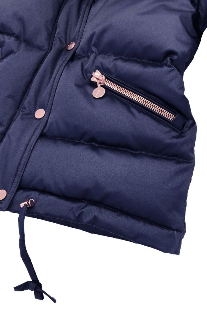 Зимняя куртка PULKA с опушкой, цвет синий шторм
