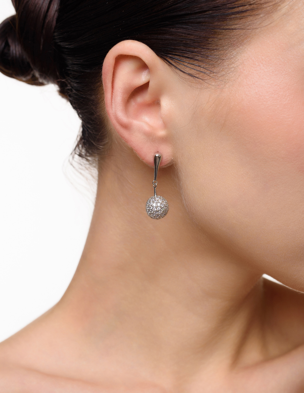 Серьги "Shiny Balls" Silver