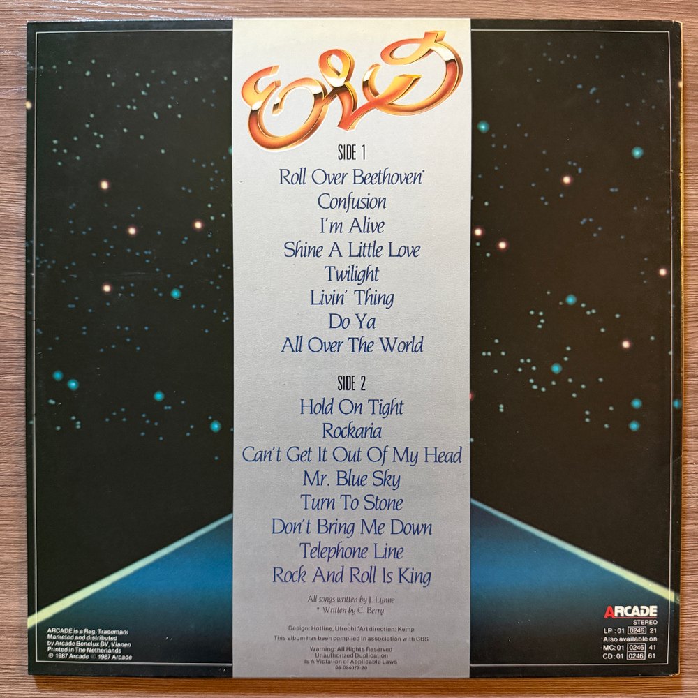 E.L.O. – All Over The World (Голландия 1987г.) Т