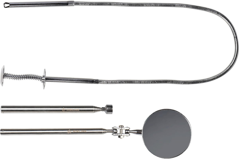 Инструмент инспекционный, набор 3пр.. (захват телескоп., захват гибкий, зеркало) ATBS014 AIRLINE