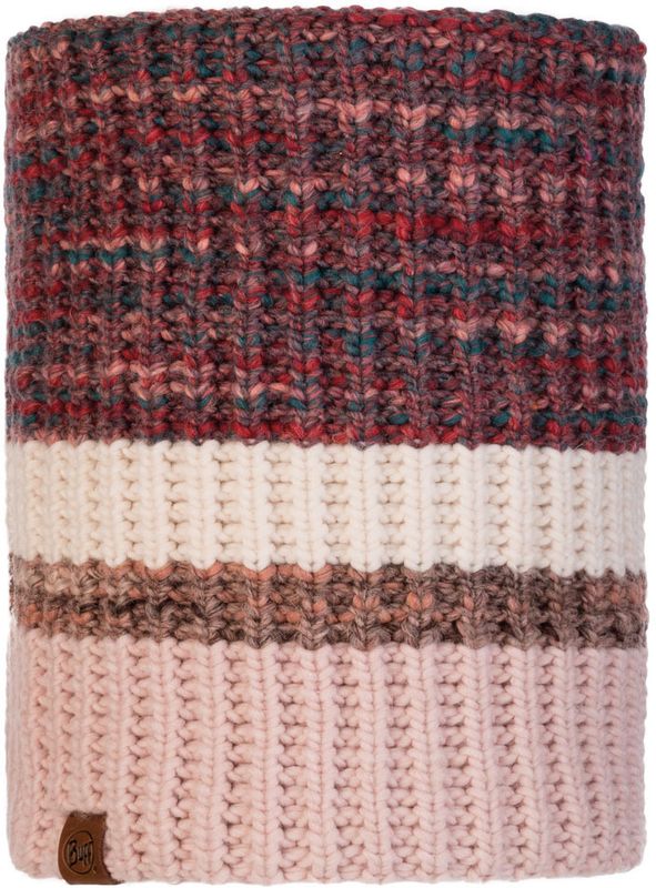 Вязаный шарф-труба с флисом Buff Neckwarmer Knitted Polar Alina Blossom Red Фото 1