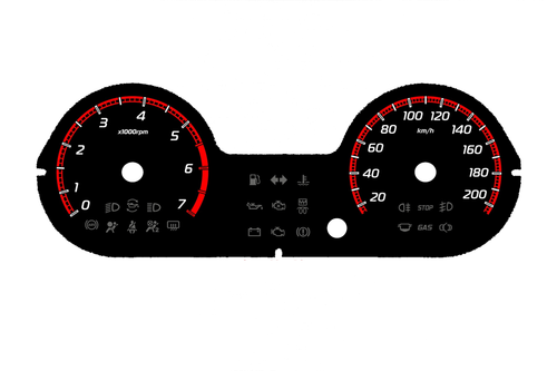 Шкала приборов Renault Logan