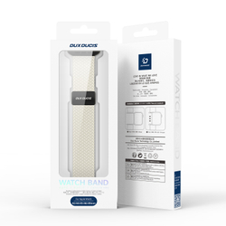 Эластичный ремешок серого цвета (Starlight) для смарт часов Apple Watch размером 42, 44, 45, 46, 49MM, серия Mixture Ultra Series от Dux Ducis