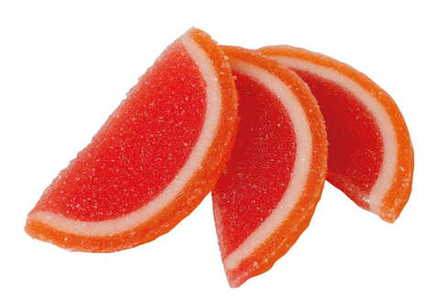 Мармелад "Дольки грейпфрута" Красный пищевик