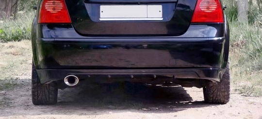 Юбка "FT" заднего бампера на седан