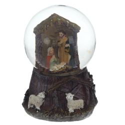 GAEM Фигурка декоративная "Вертеп" в стекл шаре, L9 W8 H11,5 см