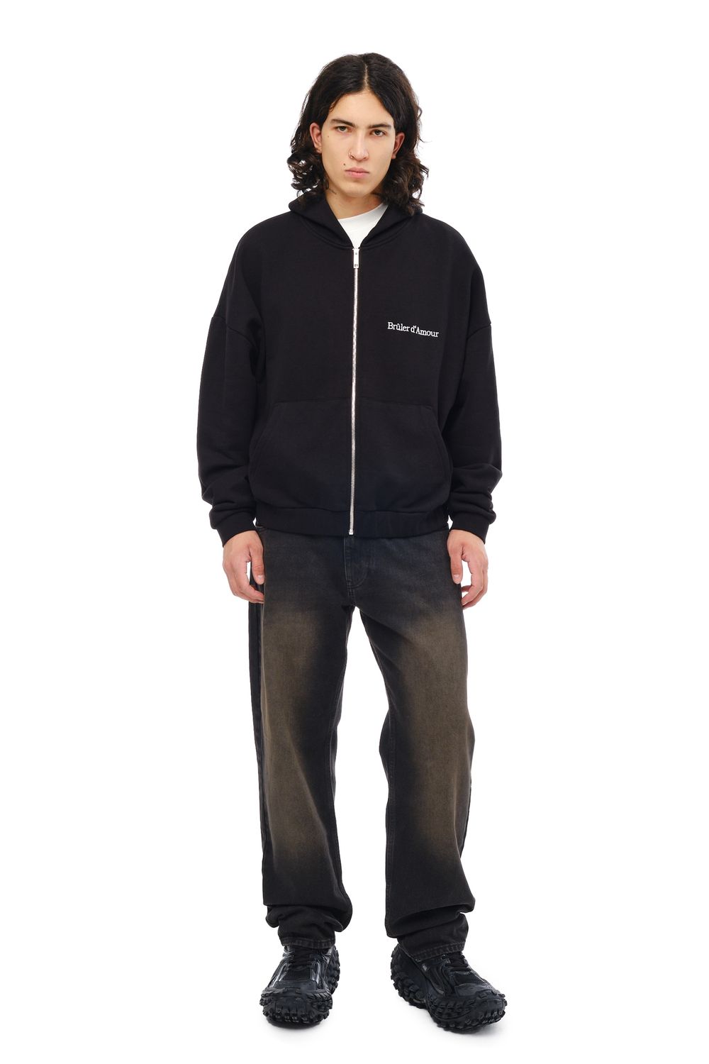 Худи Bruler d'Amour Zip Laurels of victory черный