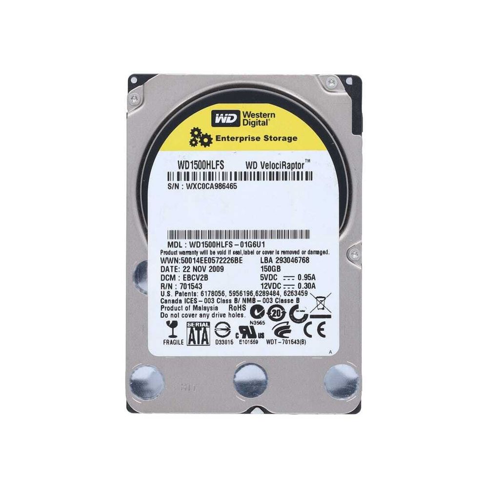 Жесткий диск Western Digital VelociRaptor 150Gb SATA-II 2.5&quot; 10000rpm 16Mb WD1500HLFS