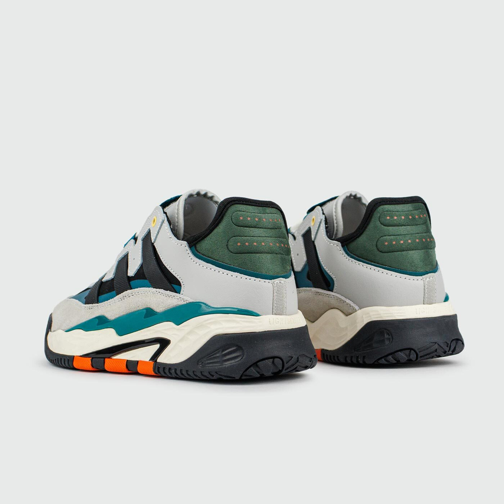 Кроссовки Adidas Niteball Grey Black / Green Wmns